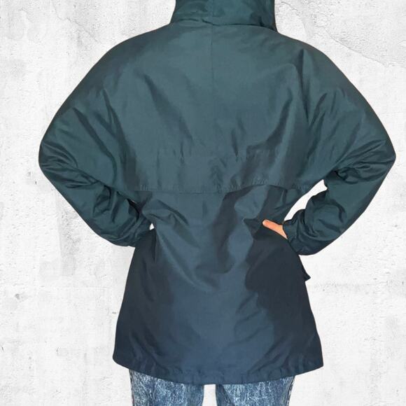 Vintage Winter Coat - Towne by London Fog - Green Oversize Grunge Small GUC - Picture 2 of 10